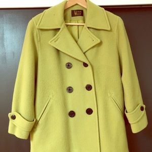 Pea Green Pea Coat